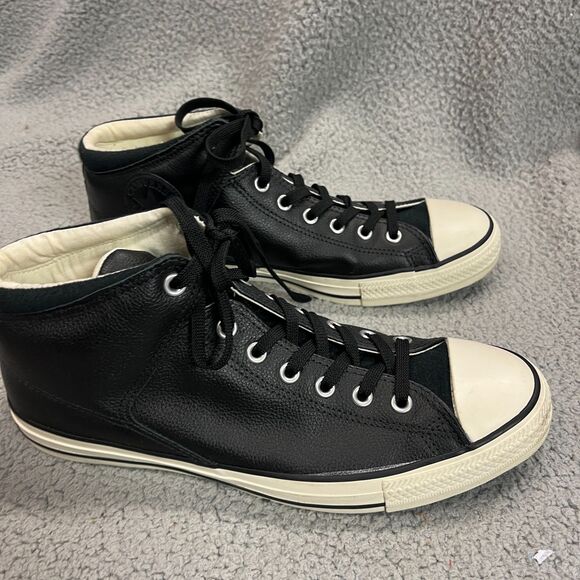 CONVERSE Chuck Taylor Leather Sneakers US M 11 / W 13 All Star High Top Trainers - Picture 5 of 14